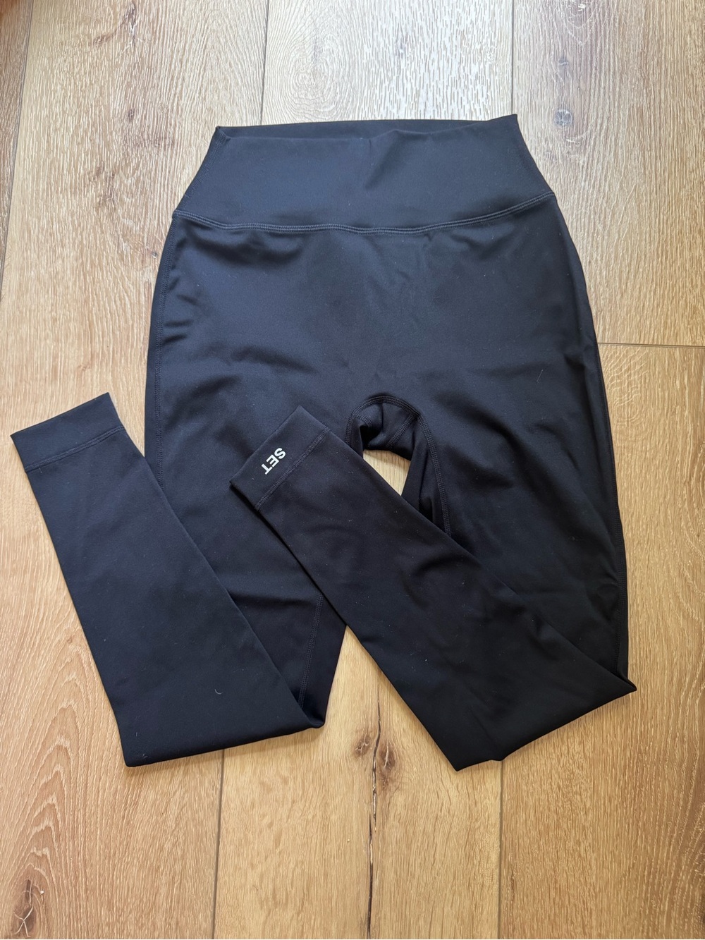 Black set active sport body leggings